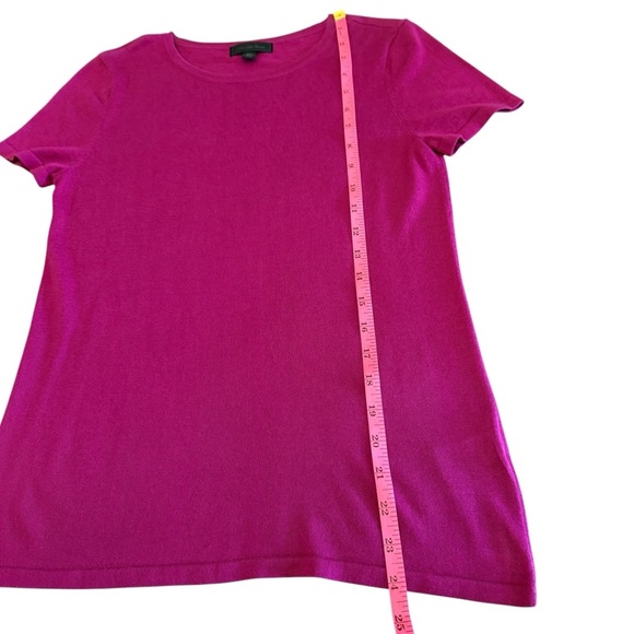 Saks Fifth Avenue Pink Fitted Short Sleeve T-Shirt - Picture 4 of 7